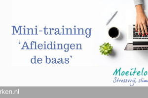 Mini-training Afleidingen de baas!